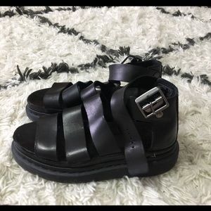 Great condition black doc marten sandals